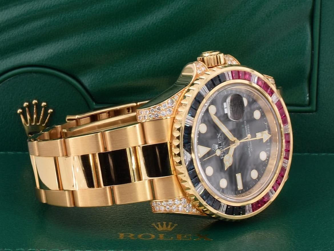 Rolex | GMT-Master II | 116758SARU | Yellow gold | Yellow gold | Black | Automatic