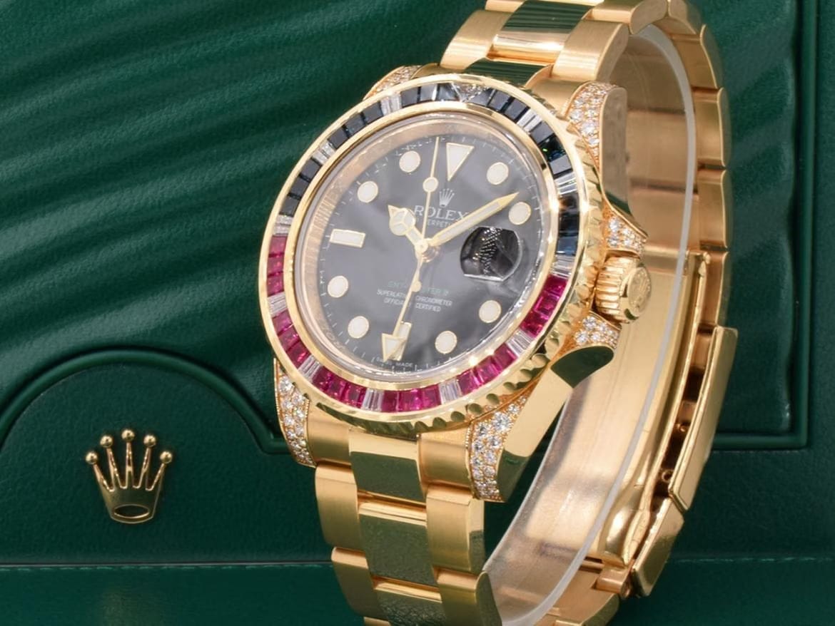 Rolex | GMT-Master II | 116758SARU | Yellow gold | Yellow gold | Black | Automatic