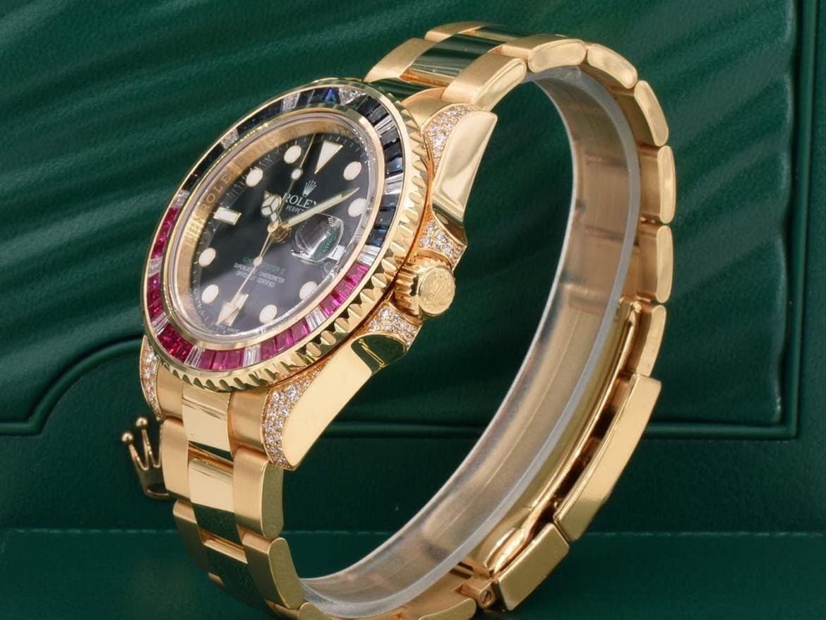 Rolex | GMT-Master II | 116758SARU | Yellow gold | Yellow gold | Black | Automatic