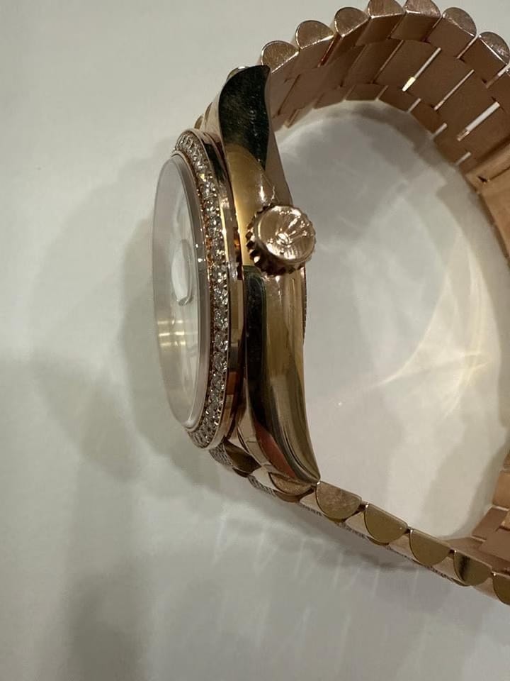 Rolex | Day-Date | 128345RBR | Rose gold | 36 x 43 mm | Rose gold | White | Automatic