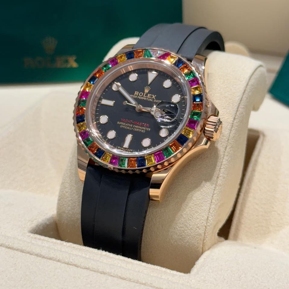 Rolex | Yacht-Master | 116695 SATS | Rose gold | 40 mm | Rubber | Black | Automatic