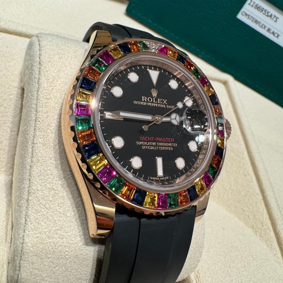 Rolex | Yacht-Master | 116695 SATS | Rose gold | 40 mm | Rubber | Black | Automatic