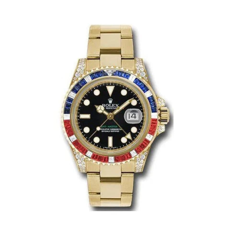 Rolex | GMT-Master II | 116758SARU | Yellow gold | 40 mm | Yellow gold | Black | Automatic