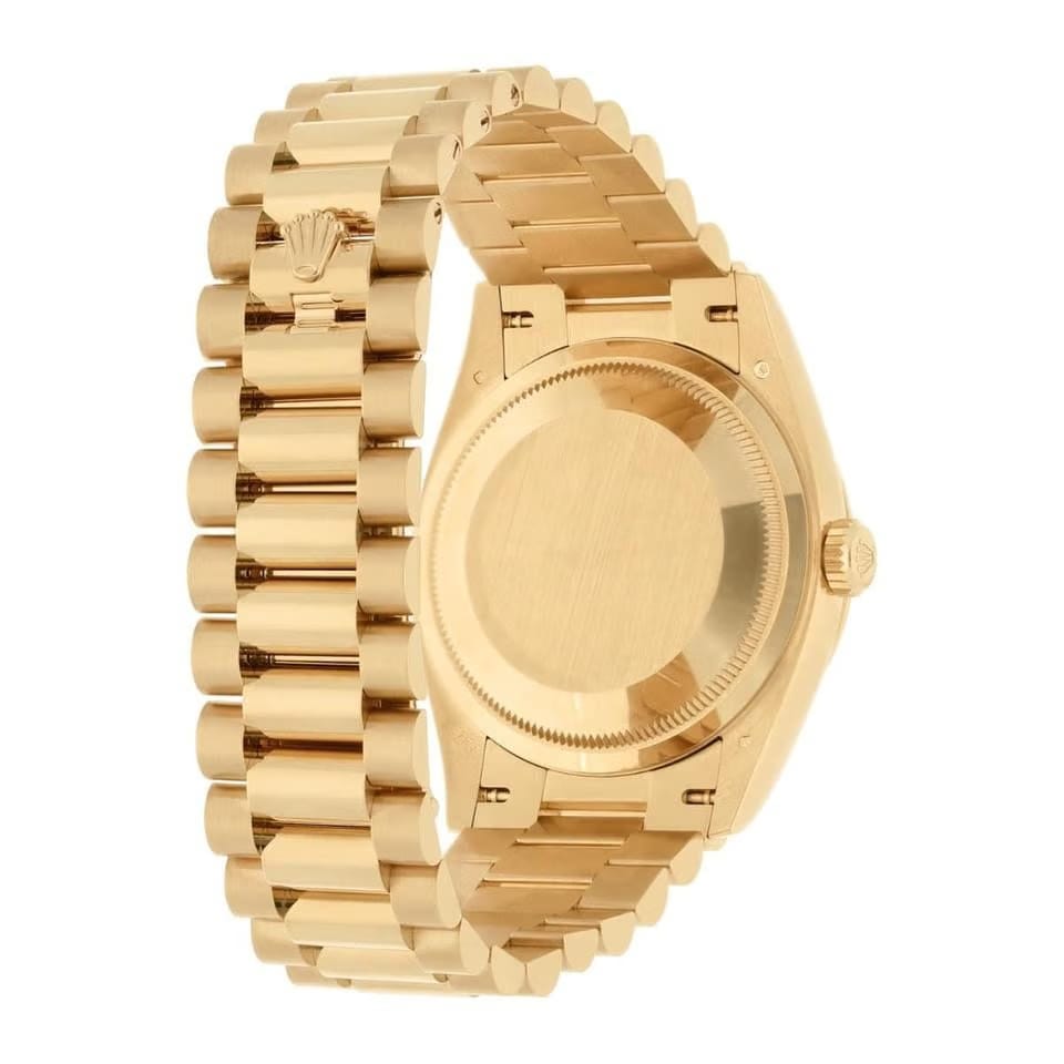 Rolex | Day-Date | 128238-0071 | 36 mm | Yellow gold | Turquoise | Automatic