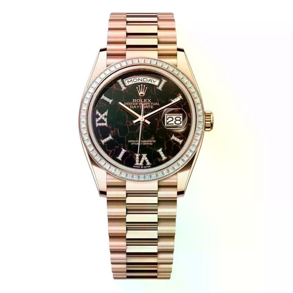 Rolex | Day-Date | 128395TBR-0010 | 36 mm | Rose gold | Automatic
