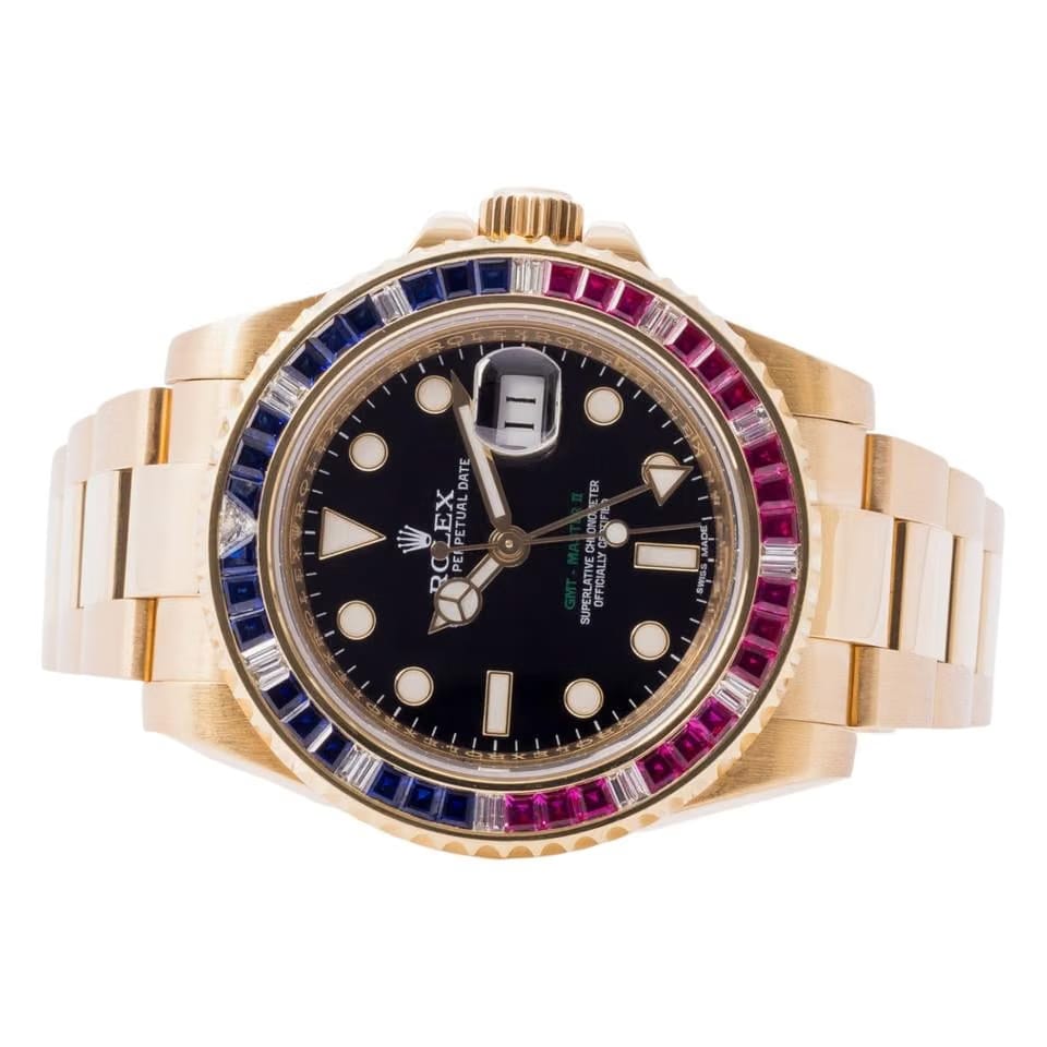 Rolex | GMT-Master II | 116748 SARU | Yellow gold | 40 mm | Yellow gold | Black | Automatic