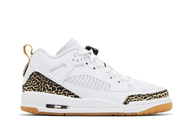Jordan Spizike Low GS White Black Metallic Gold
