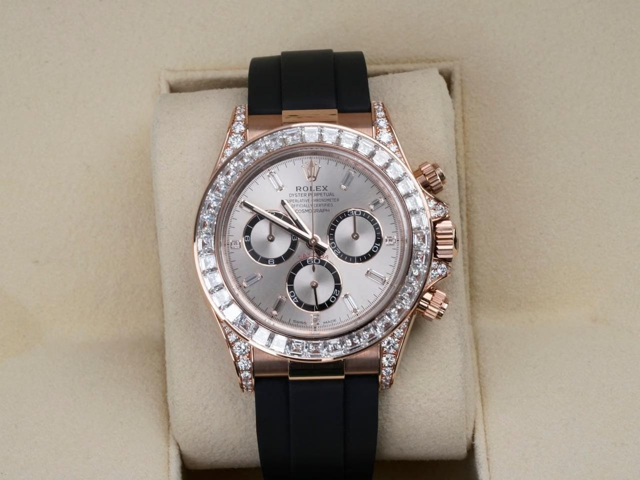 Rolex | Daytona | 126535TBR | Rose gold | 40 mm | Rubber | Pink | Automatic