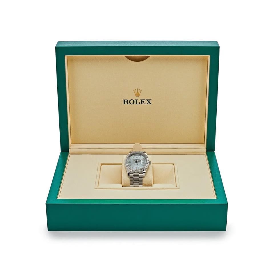 Rolex | Day-Date | 228396TBR | Platinum | 40 mm | Platinum | Blue | Automatic