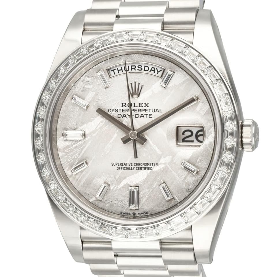 Rolex | Day-Date | 228396TBR | Platinum | 40 mm | Platinum | Meteorite | Automatic