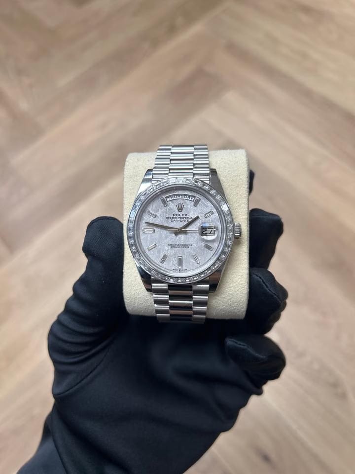 Rolex | Day-Date | 228396TBR | Platinum | 40 x 48 mm | Platinum | Silver | Automatic