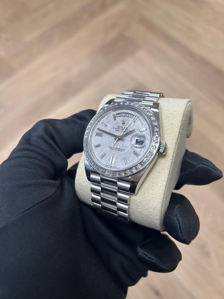 Rolex | Day-Date | 228396TBR | Platinum | 40 x 48 mm | Platinum | Silver | Automatic