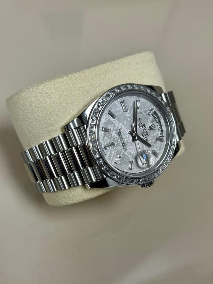 Rolex | Day-Date | 228396TBR | Platinum | 40 x 48 mm | Platinum | Silver | Automatic