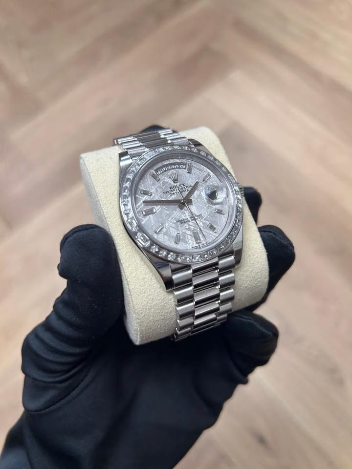Rolex | Day-Date | 228396TBR | Platinum | 40 x 48 mm | Platinum | Silver | Automatic