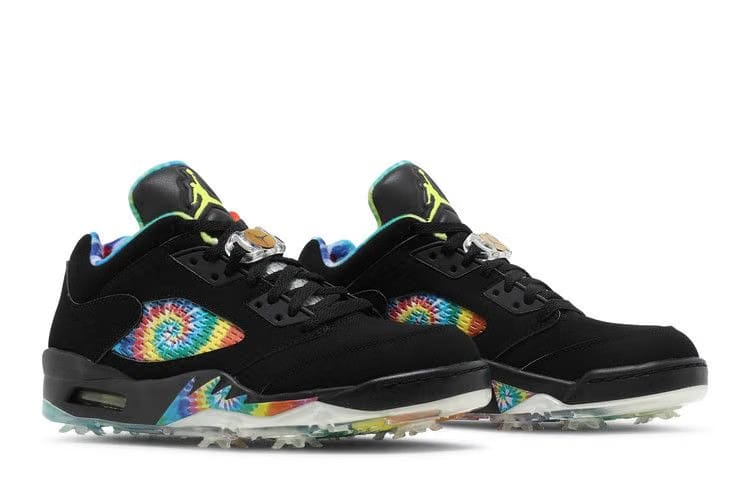 Air Jordan 5 Low Golf Peace & Love - Black