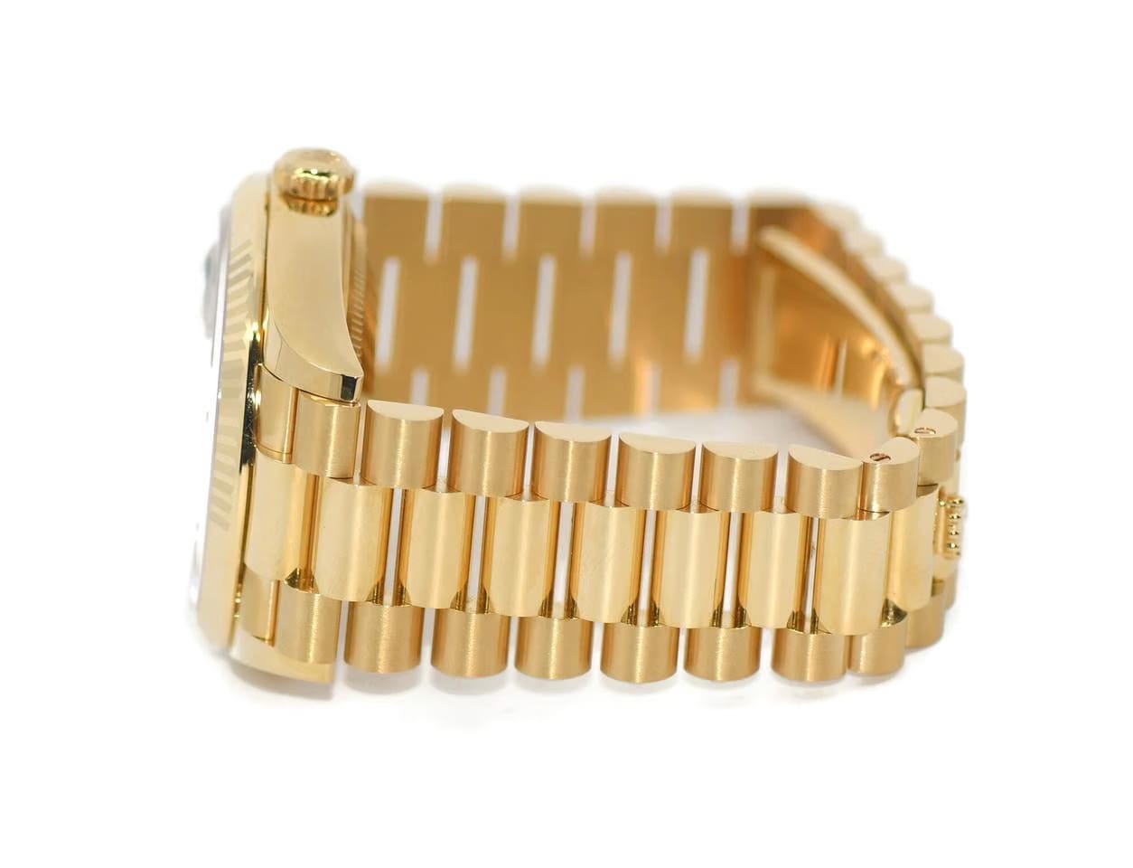 Rolex | Day-Date | 128238-0121 | Yellow gold | 36 mm | Yellow gold | Green | Automatic