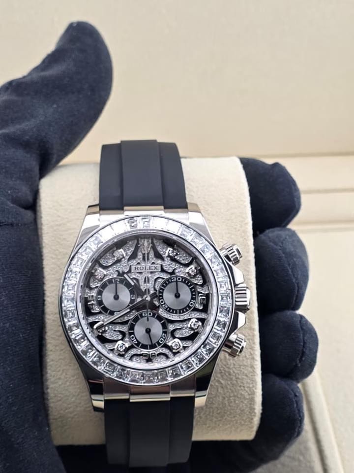 Rolex | Daytona | 116589TBR | White gold | 40 mm | Rubber | Silver | Automatic