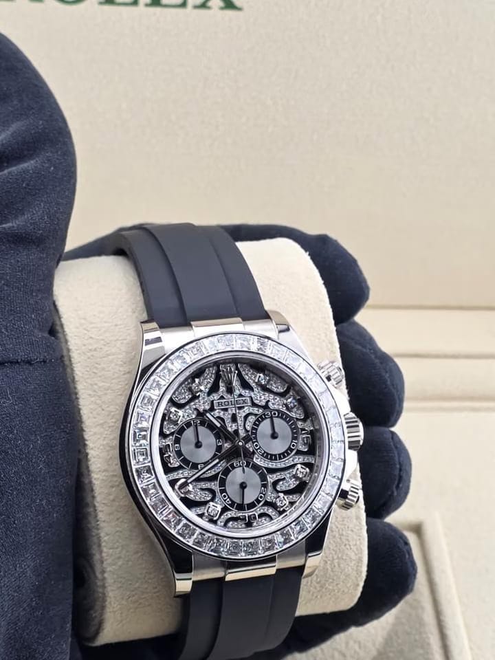 Rolex | Daytona | 116589TBR | White gold | 40 mm | Rubber | Silver | Automatic