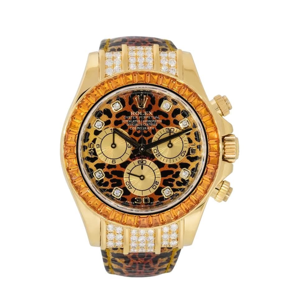 Rolex | Daytona | M151307 | Yellow gold | 40 x 47 mm | Leather | Orange | Automatic