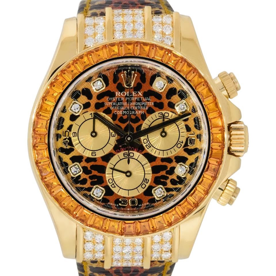 Rolex | Daytona | M151307 | Yellow gold | 40 x 47 mm | Leather | Orange | Automatic