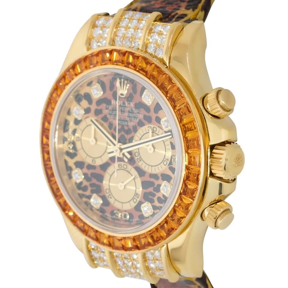 Rolex | Daytona | M151307 | Yellow gold | 40 x 47 mm | Leather | Orange | Automatic