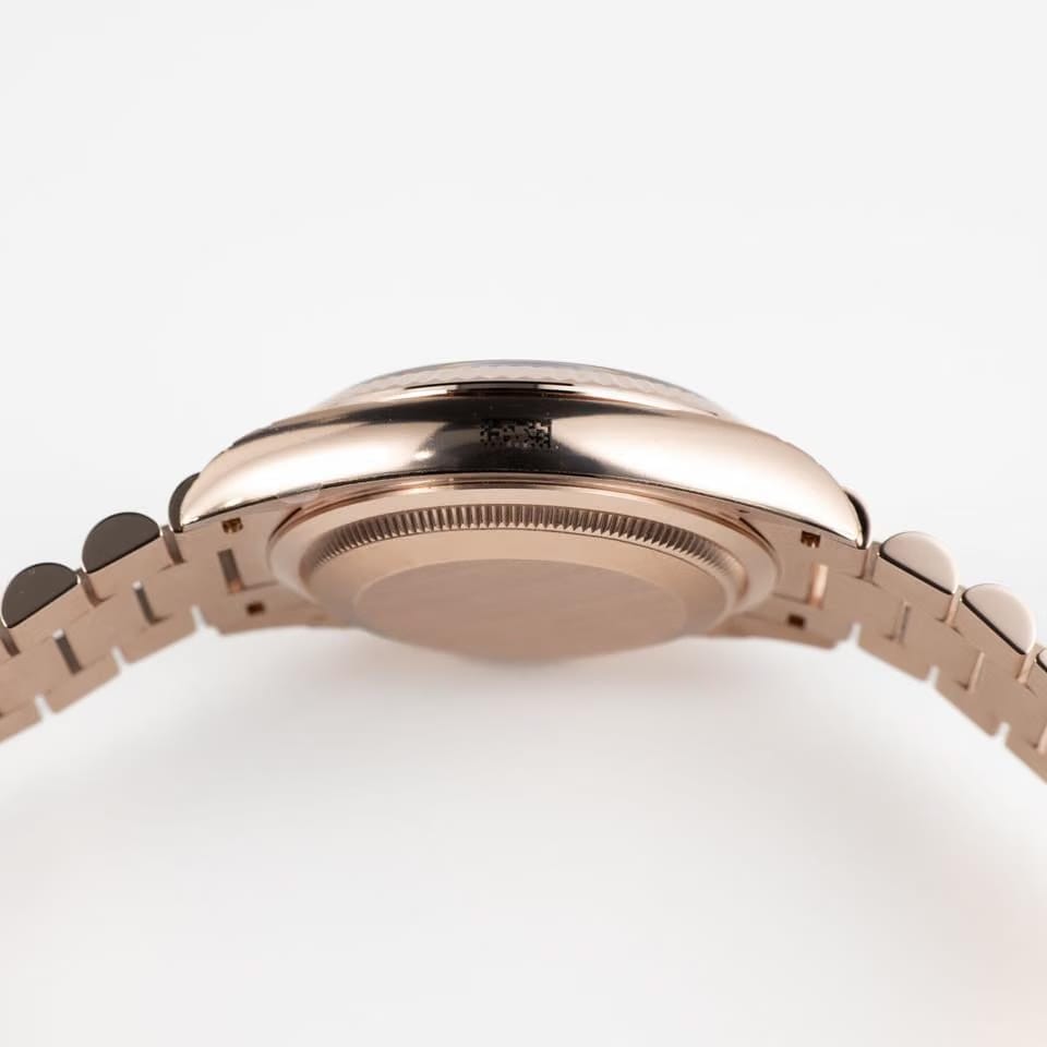 Rolex | Day-Date | 128235 | Rose gold | 36 mm | Rose gold | Orange | Automatic