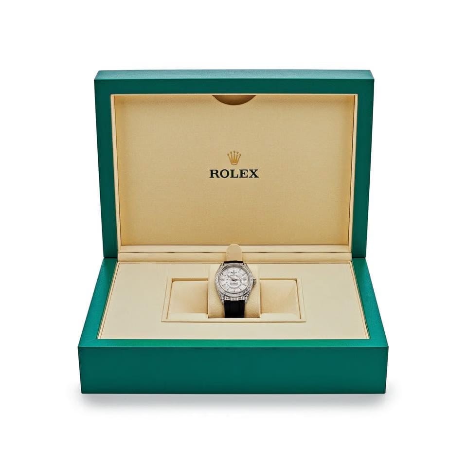 Rolex | Sky-Dweller | 336259TBR | White gold | 42 mm | Rubber | White | Automatic