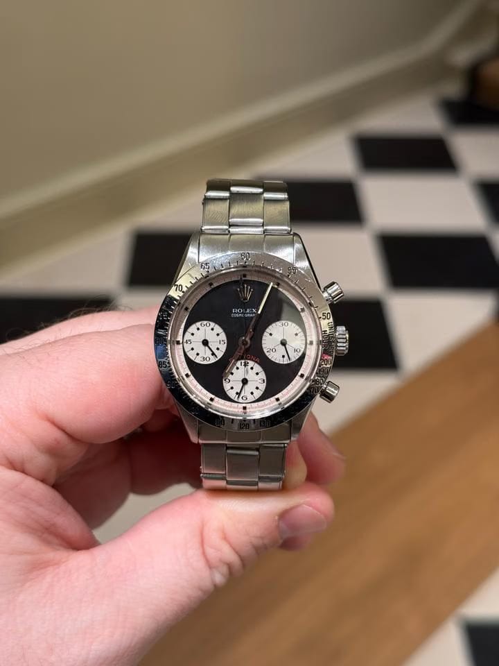 Rolex | Daytona | 6239 | Steel | 37 mm | Steel | Black | Manual winding