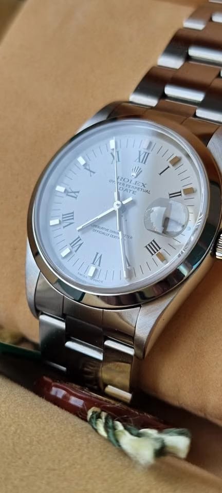 Rolexold stock. Oyster date 15200 full set in showroom condition. Brand new old stock.