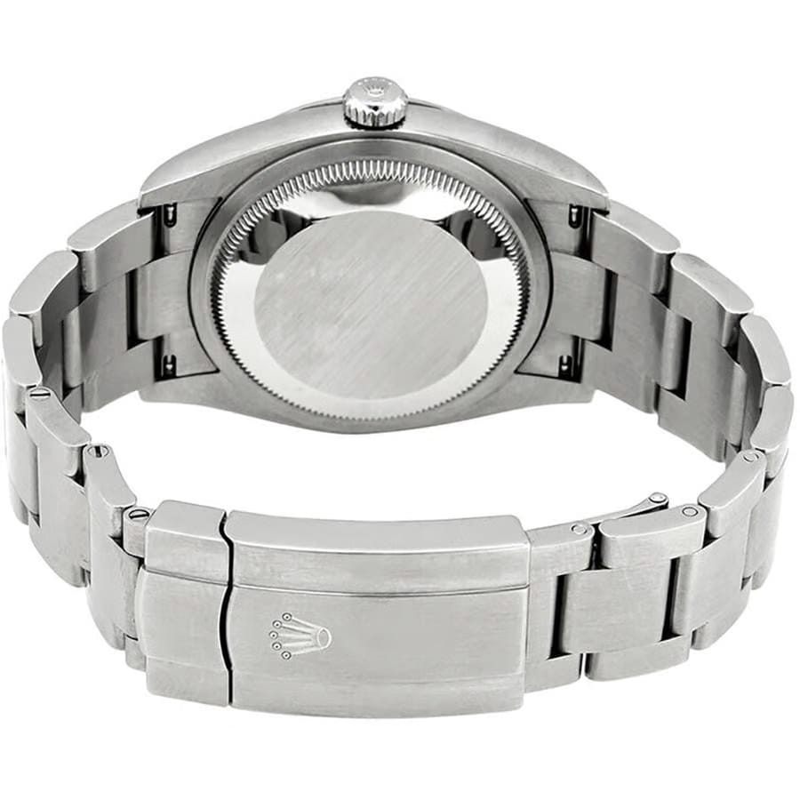 Rolex Oyster Perpetual Silver Dial Gold Accent 36mm Stainless Steel Women's Watch 126000-0001 Full Complete Set
