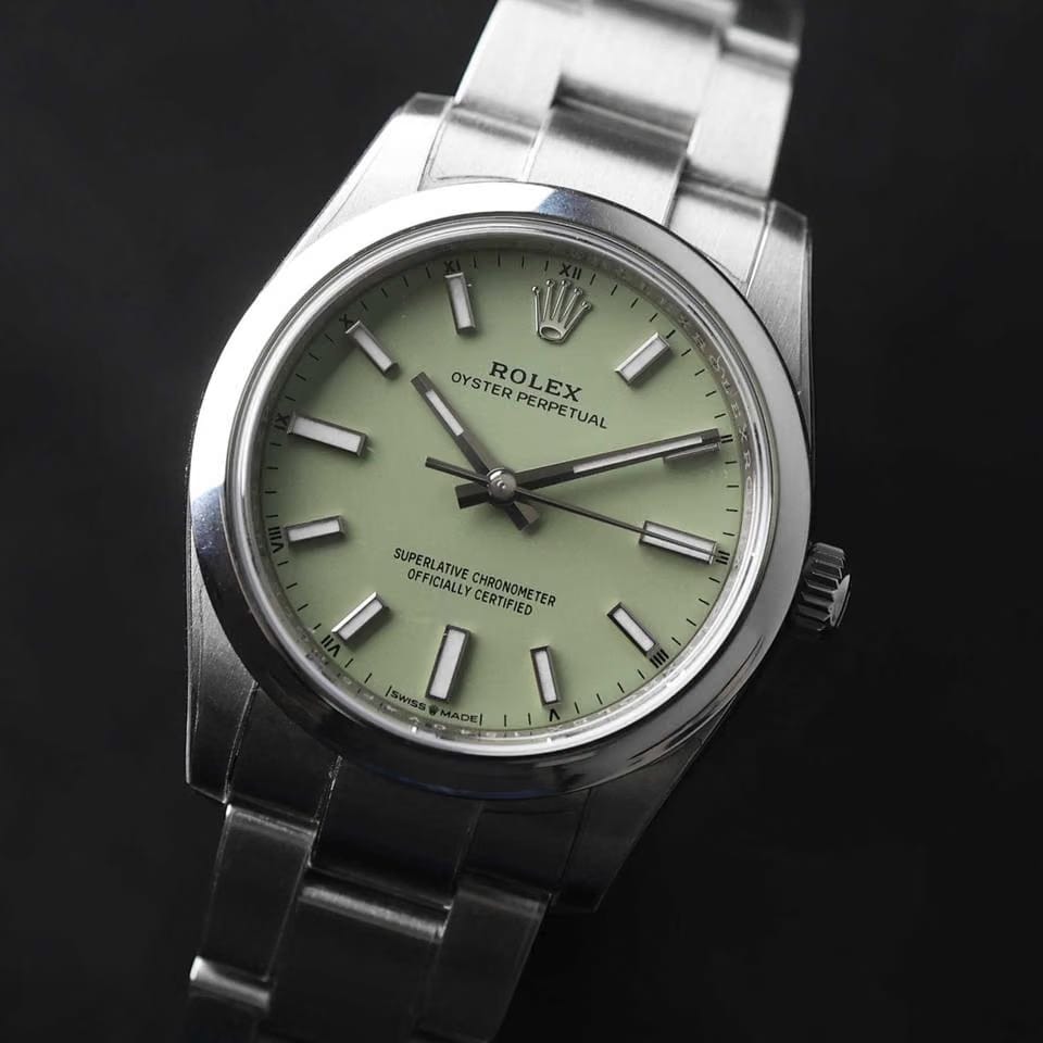 Rolex Oyster Perpetual 34 Pistache Dial NEW IN STICKERS '26