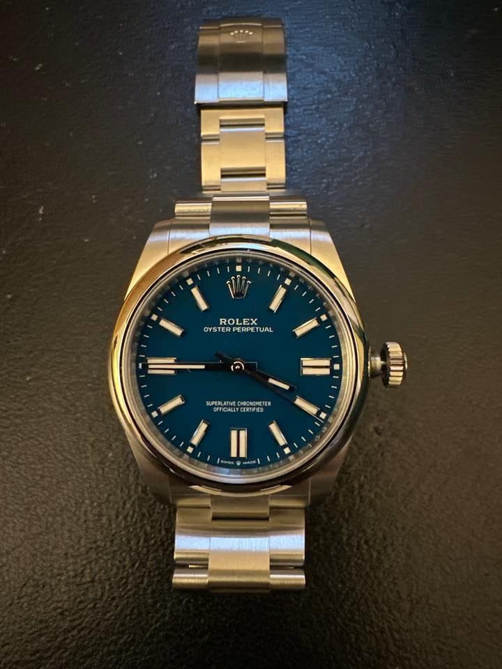 Rolex Oyster Perpetual Stainless Dial (2025) Full set never worn links original and unadjusted
