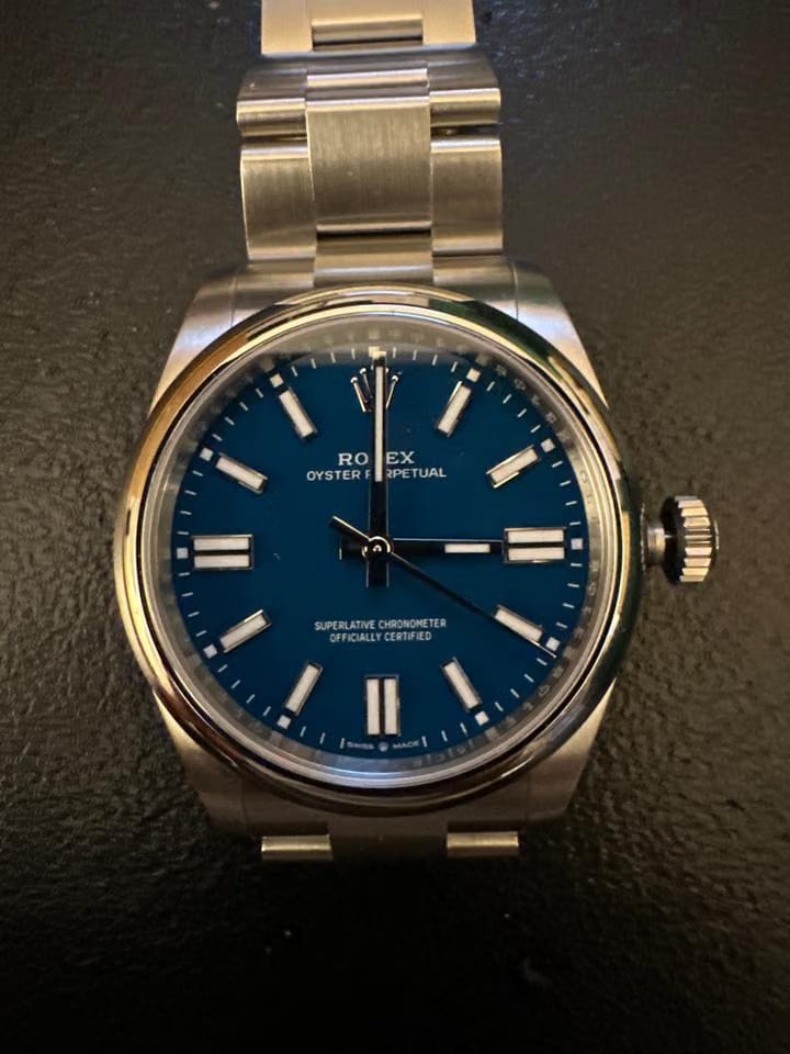 Rolex Oyster Perpetual Stainless Dial (2025) Full set never worn links original and unadjusted