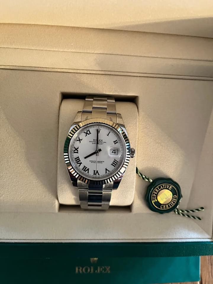 Rolex Oster Perpetual Full Set neu und ungetragen römische Ziffern