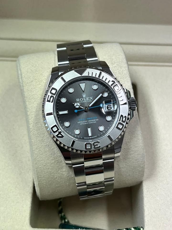 Rolex Yacht-Master 37 | NEU/Fullset | 2/26 | LC100 | rhodium Platinlünette