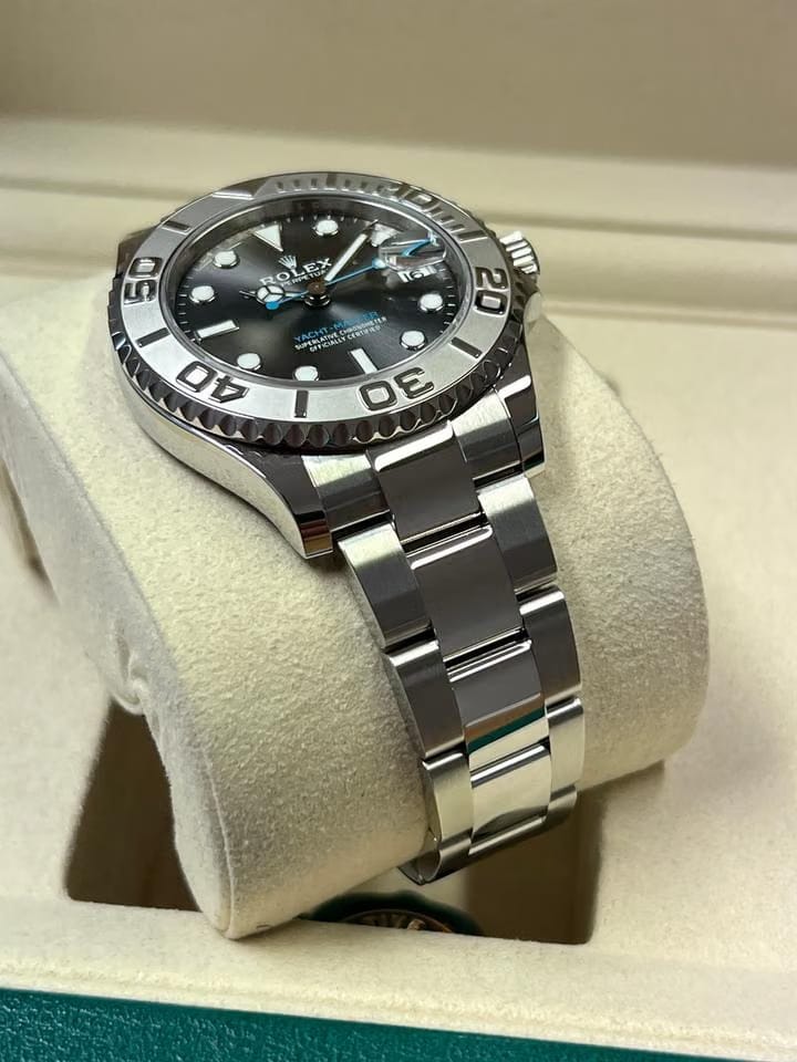 Rolex Yacht-Master 37 | NEU/Fullset | 2/26 | LC100 | rhodium Platinlünette