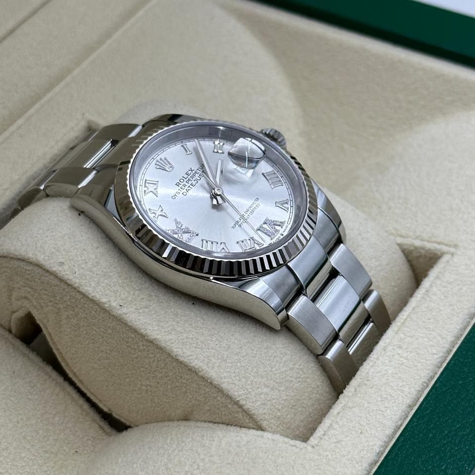 Rolex Datejust 36 126234 Silver Roman VIIX Dial Oyster