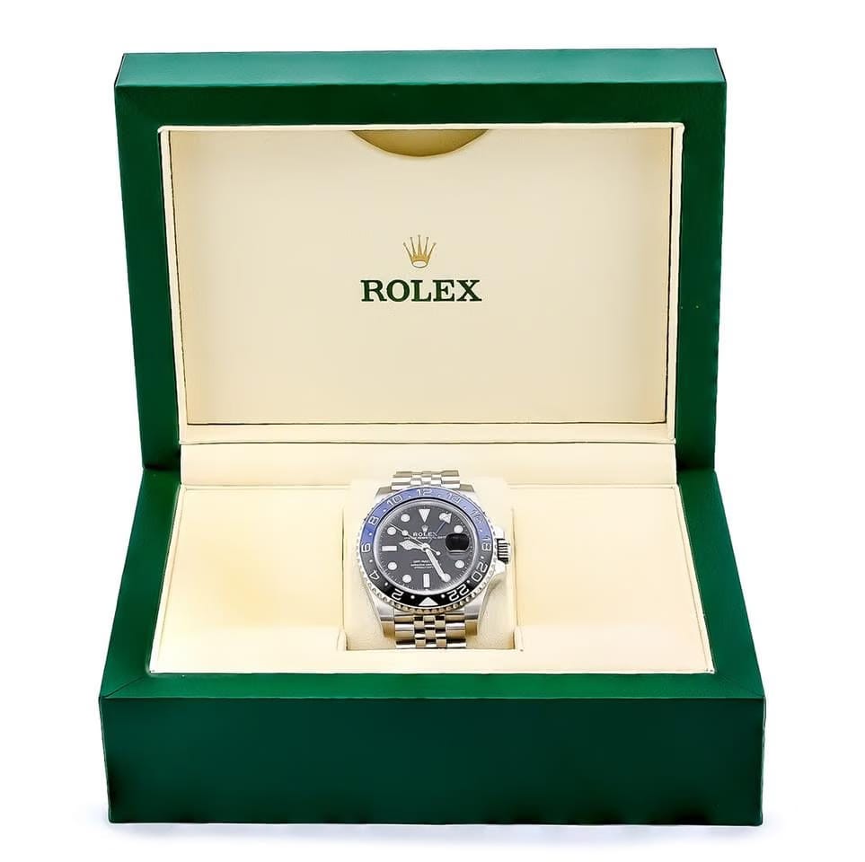 Rolex GMT-Master II Rolex 40MM Batgirl Stainless Steel Jubliee Bracelet Datejust
