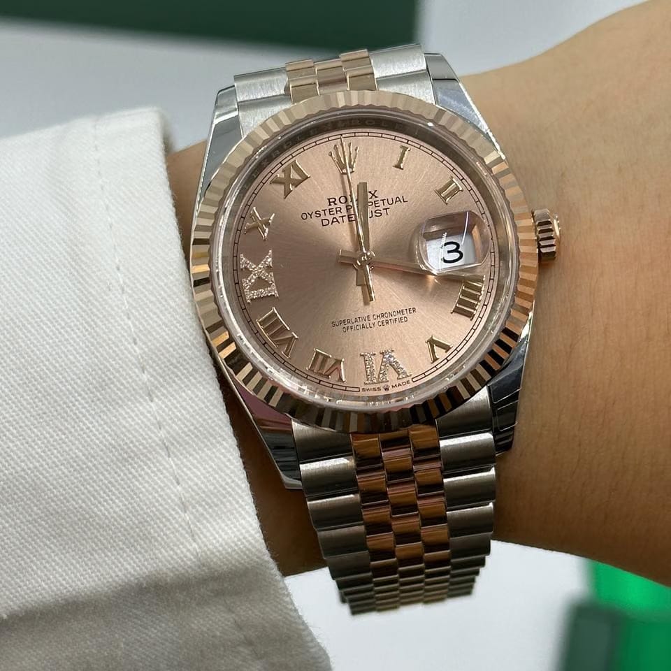 Rolex Datejust 36 126231 Pink Roman VIIX Diamonds Jubilee 2025