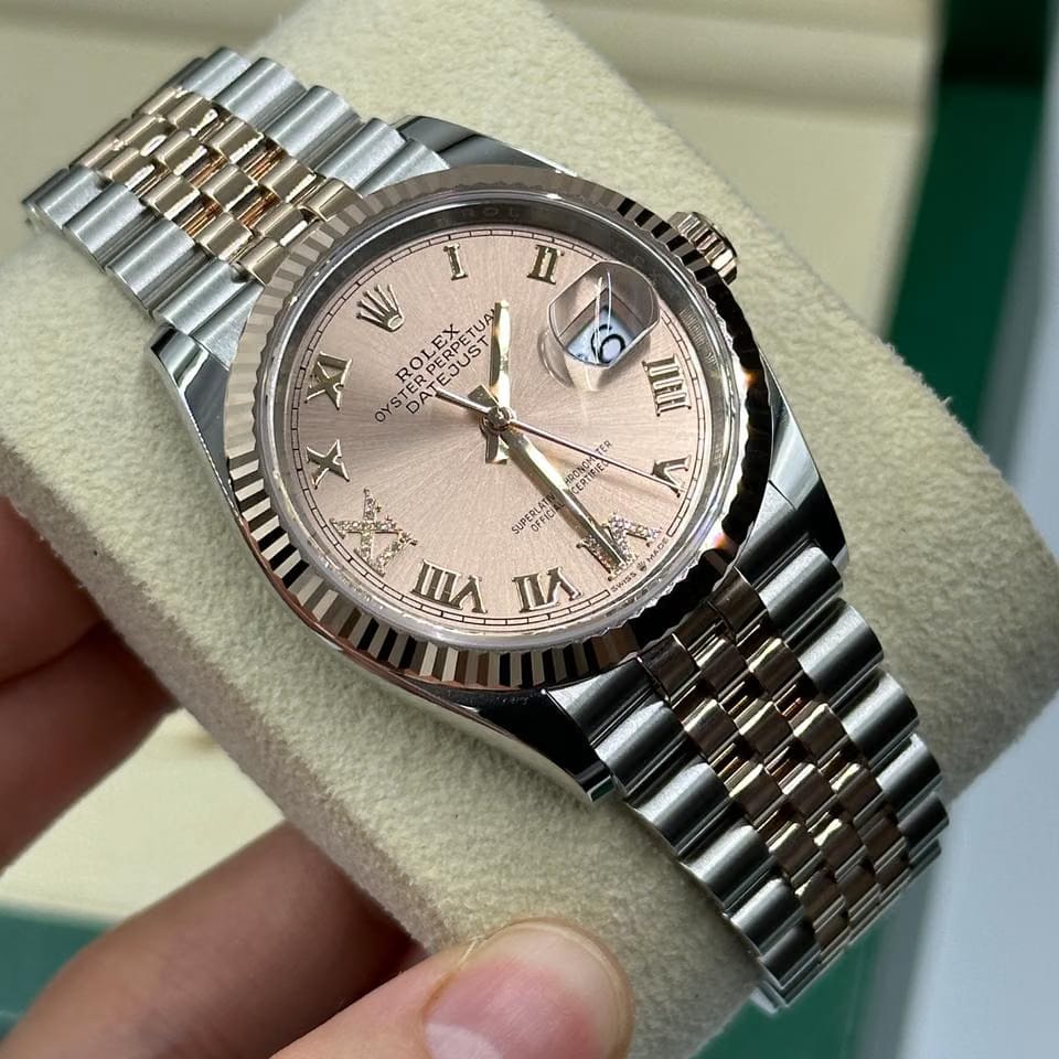 Rolex Datejust 36 126231 Pink Roman VIIX Diamonds Jubilee 2025