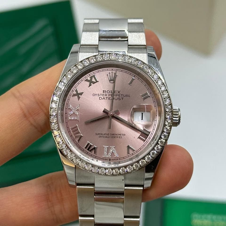 Rolex Datejust 36 126284 RBR Pink VIIX Roman Oyster 126284 RBR Pink VIIX Oyster