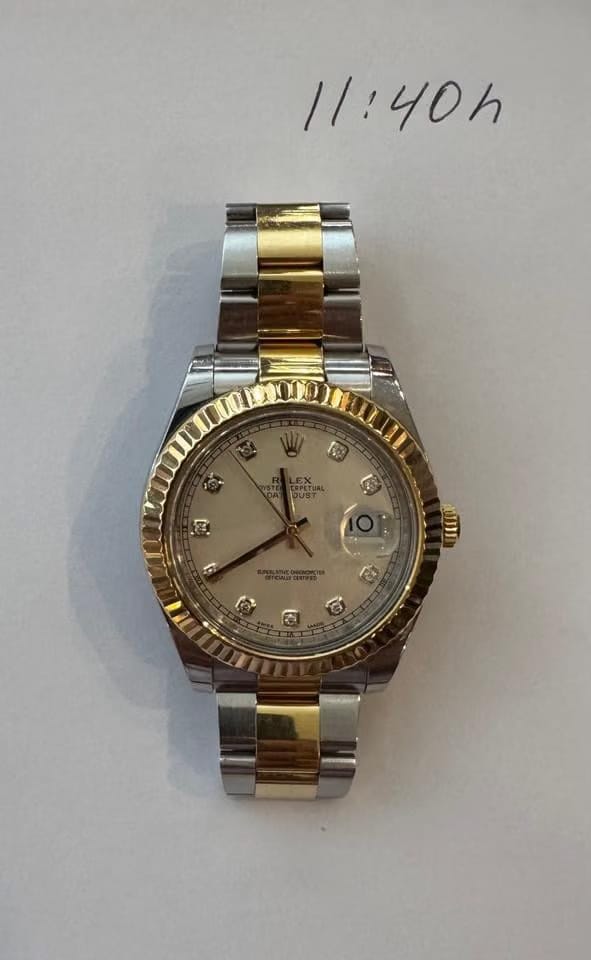 Rolex116333 SPECIAL EDITION WITH IVORY DIAL & DIAMONDS