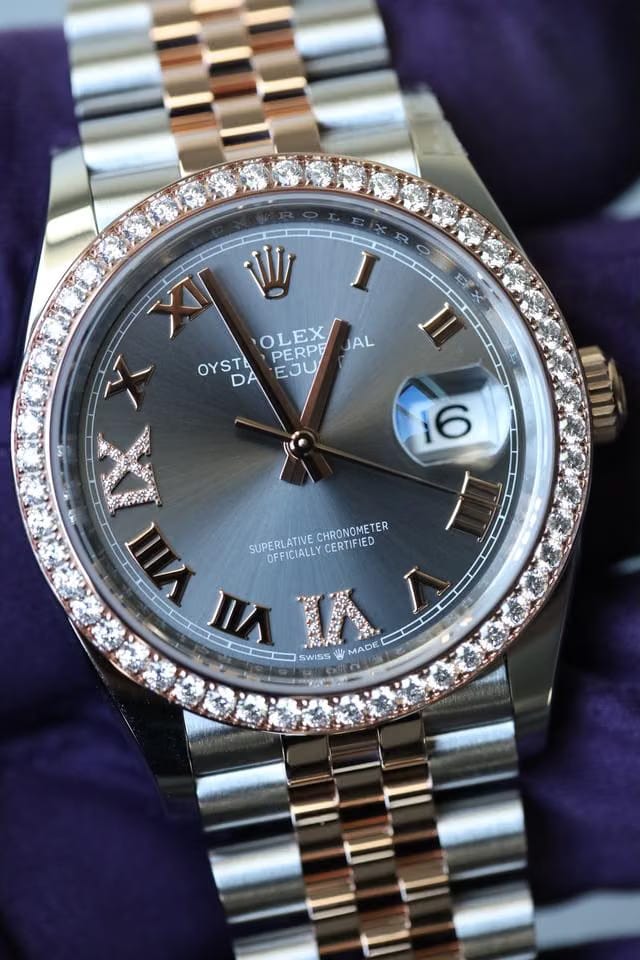 Rolex NEW Ladies Datejust 36 Diamond Bezel 6&9
