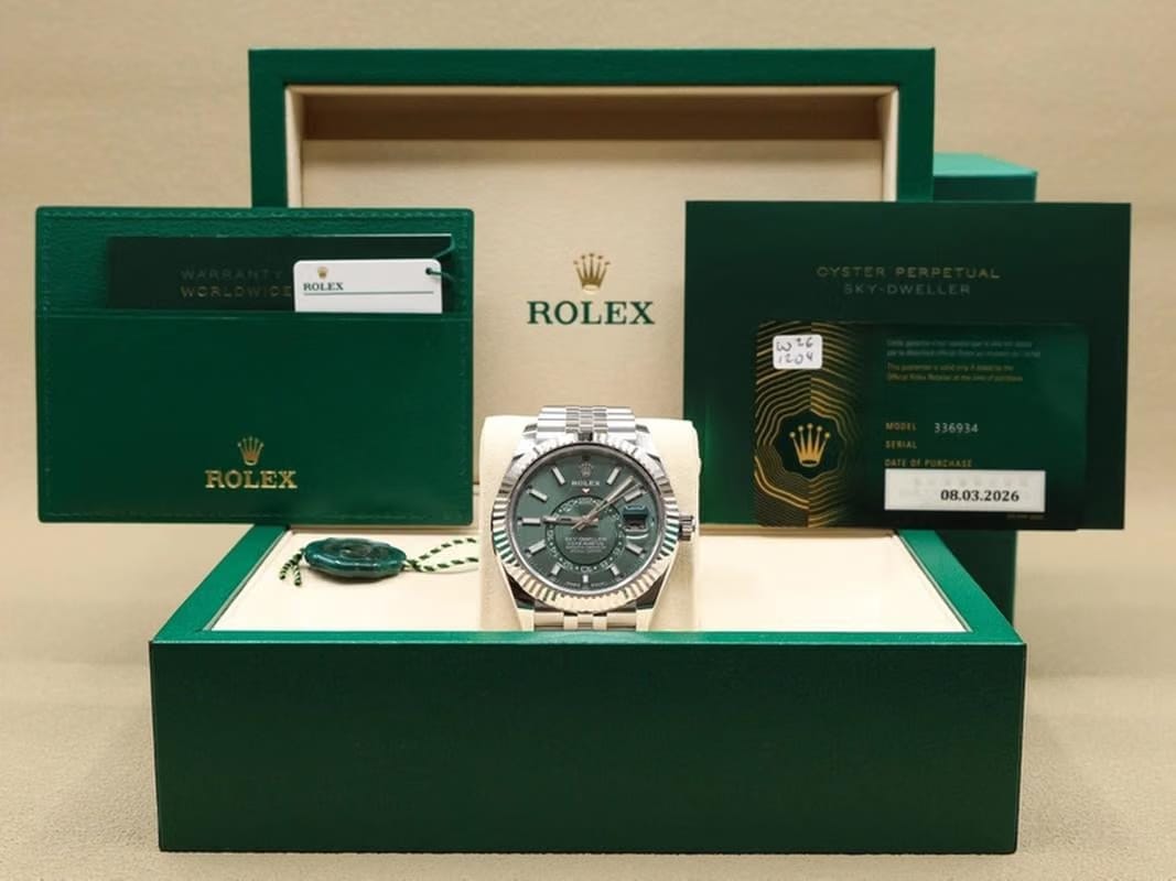 Rolex Sky-Dweller2026 Mint Green Dial on Jubilee 336934