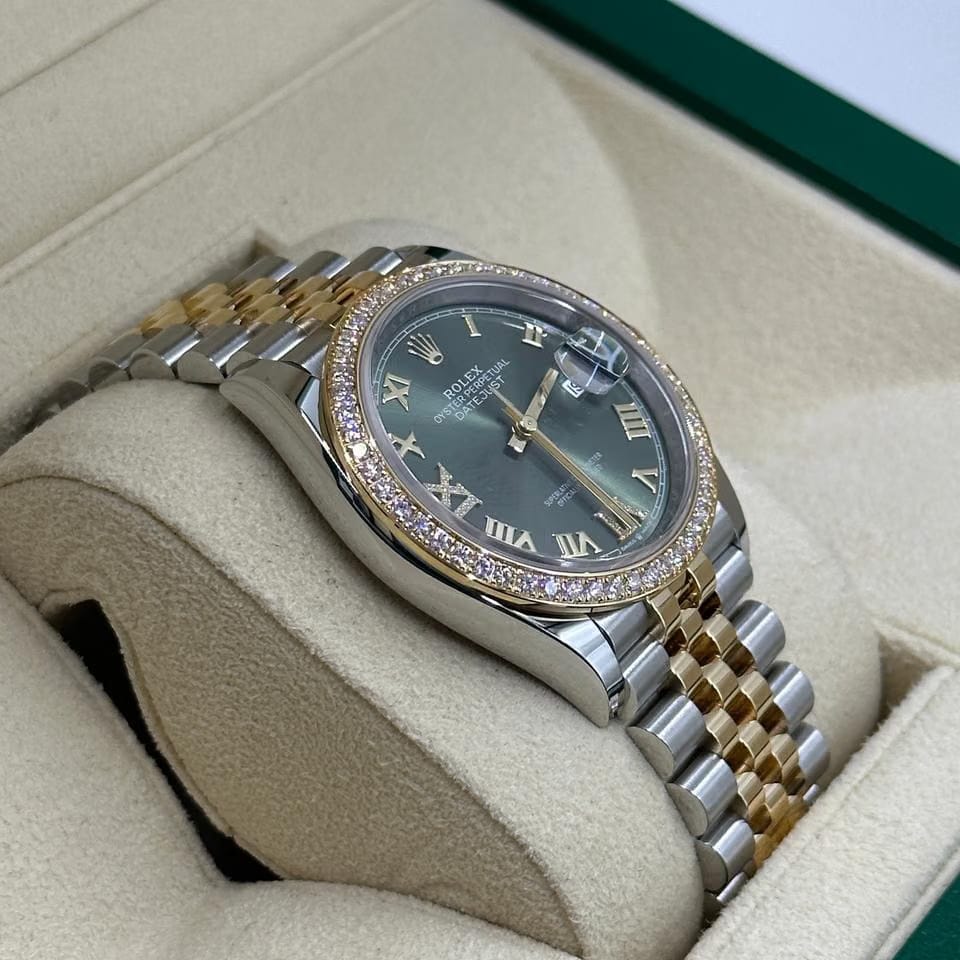 Rolex Datejust 36 126283RBR Green Roman VIIX Jubilee 2024