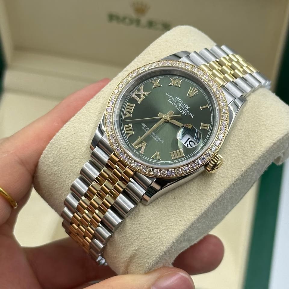 Rolex Datejust 36 126283RBR Green Roman VIIX Jubilee 2024