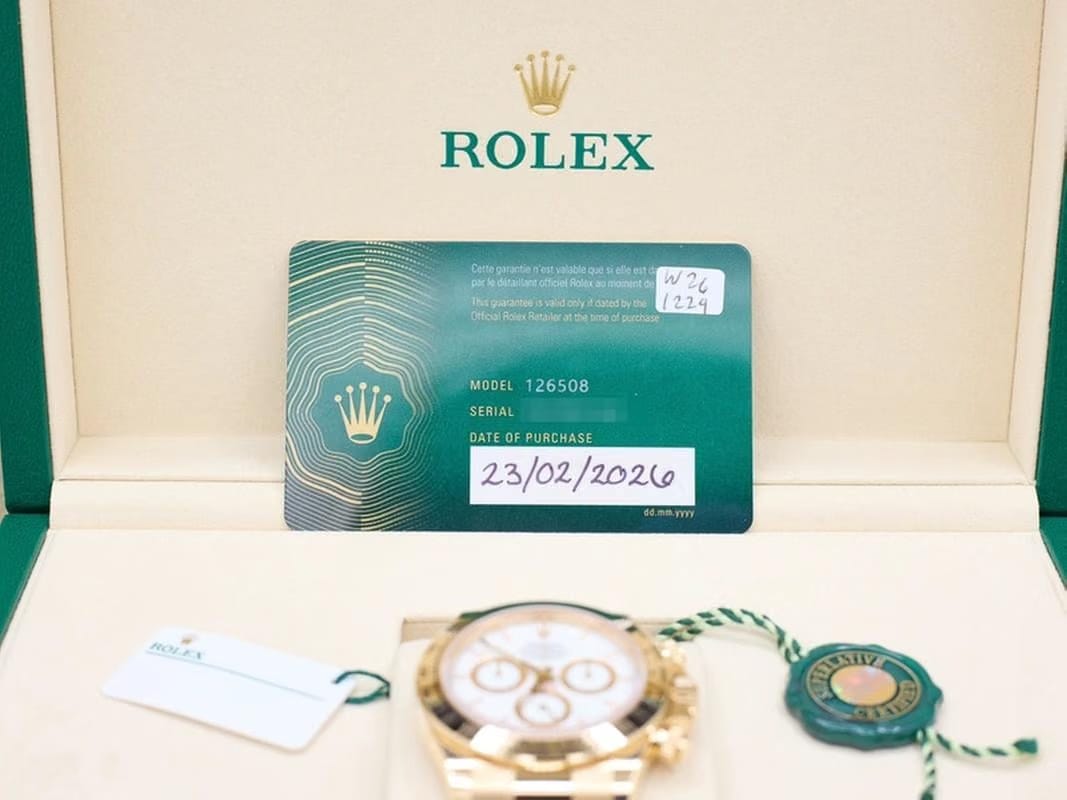 Rolex Daytona2026 White Index Dial on Oyster 126508