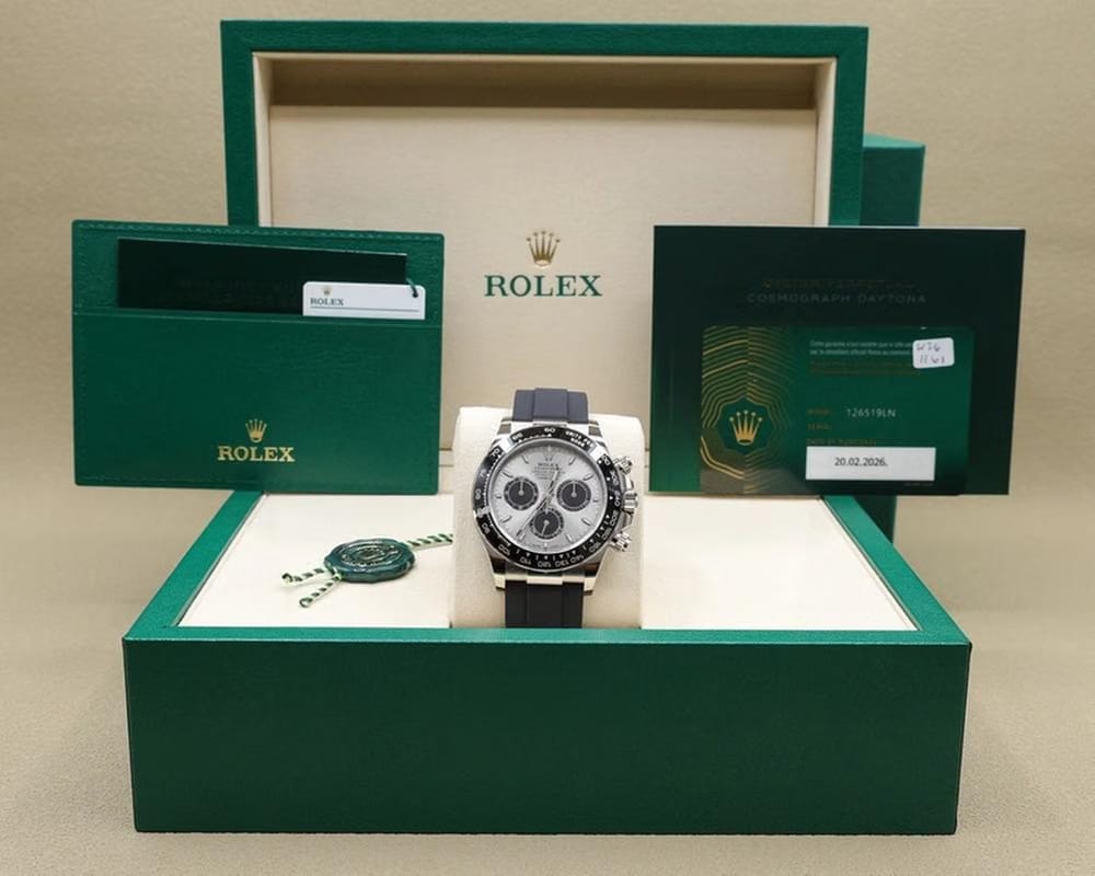 Rolex Daytona2026 Steel And Black Index Dial on Oysterflex 126519 LN
