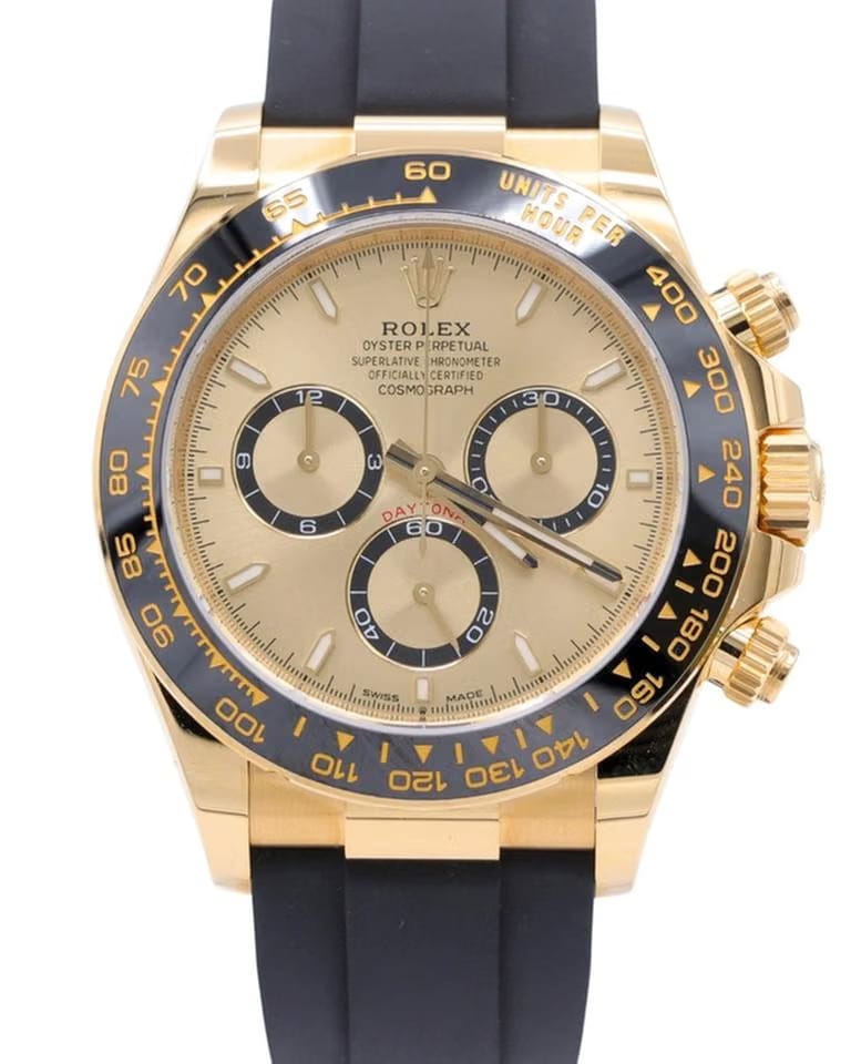 Rolex Daytona2025 Golden Index Dial on Oysterflex 126518 LN