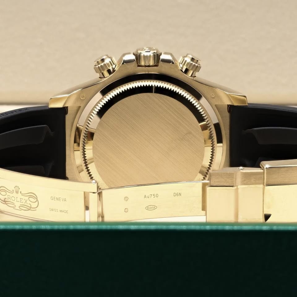 Rolex2026 Complete 40mm 18k Yellow Gold Black Dial YG Subs Cerachrom Oysterflex 126518 LN